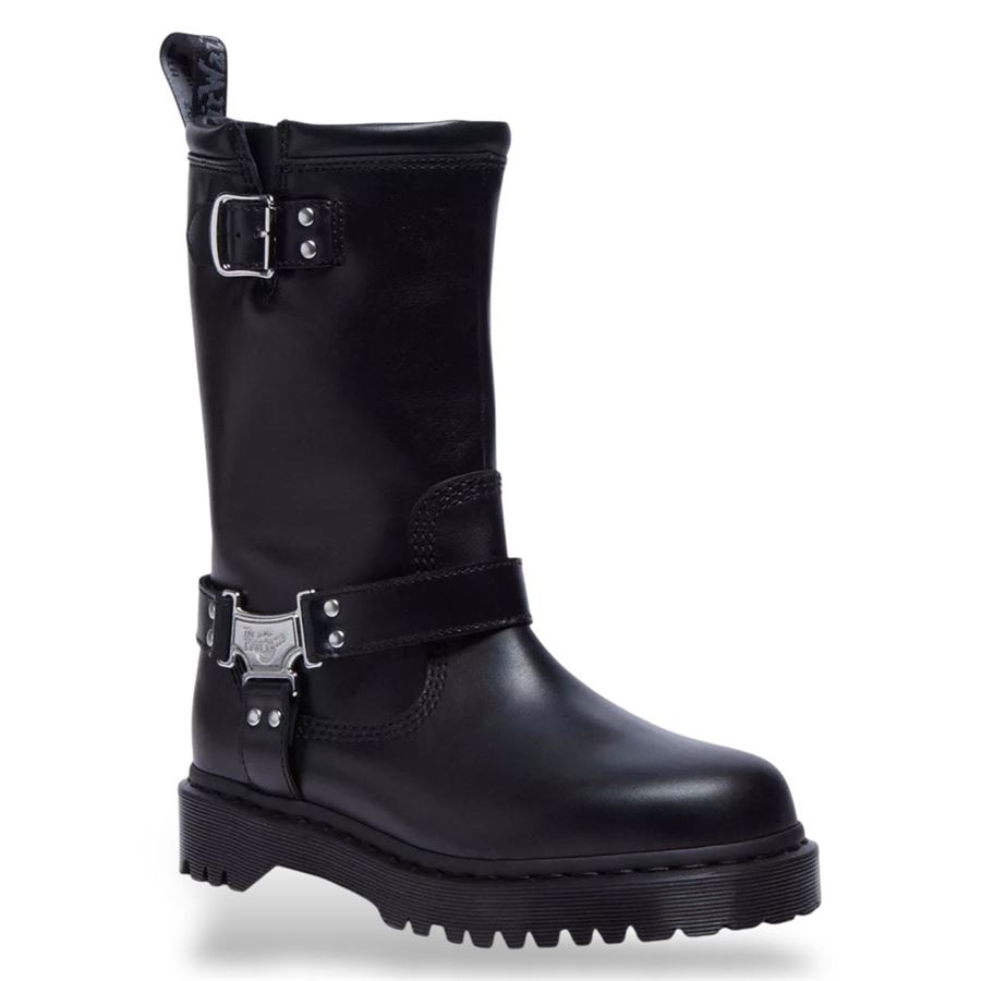 Anistone Hi stivale biker in pelle da donna Dr Martens | 32199001