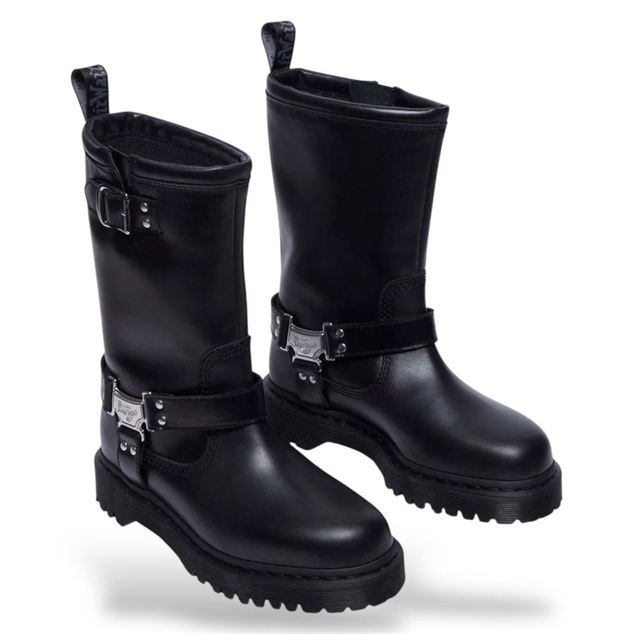 Anistone Hi stivale biker in pelle da donna Dr Martens | 32199001