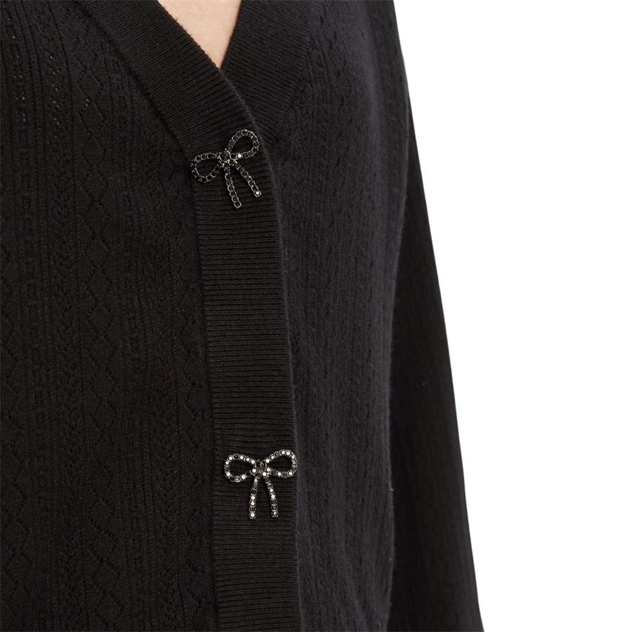 Cardigan cropped maglia traforata Guess | W5YR01/Z2ZK2JBLK