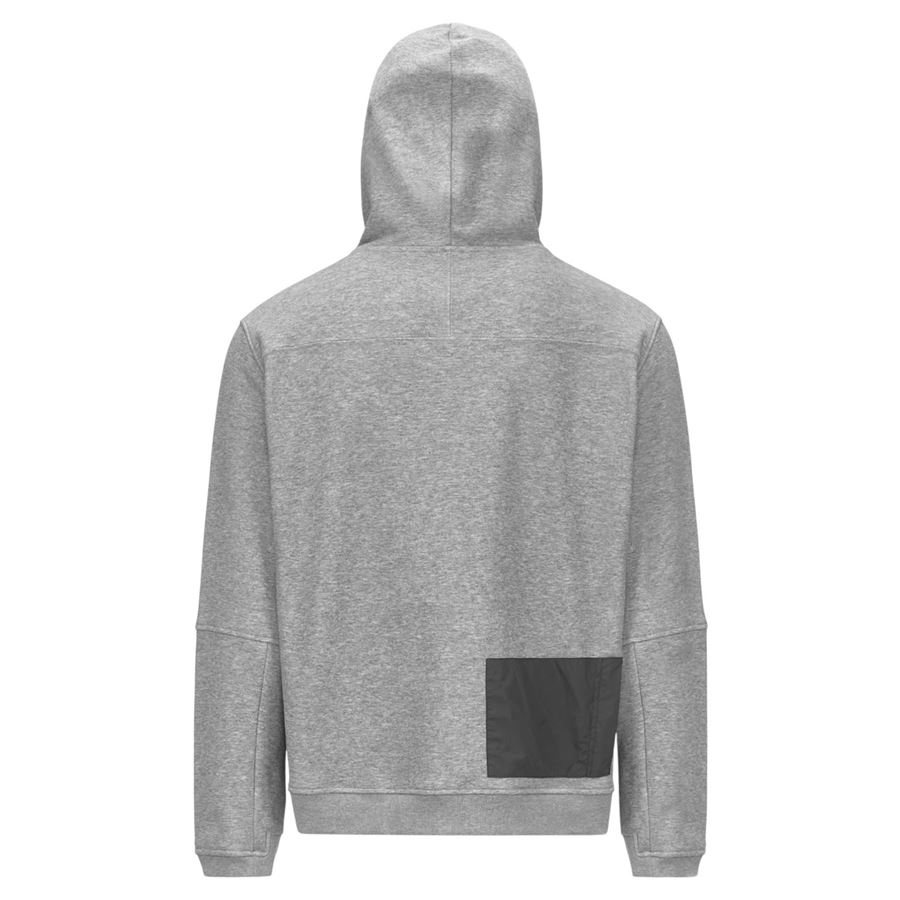 Prosper Brushed PC felpa con cappuccio e zip intera K-Way | K4147LWAH1