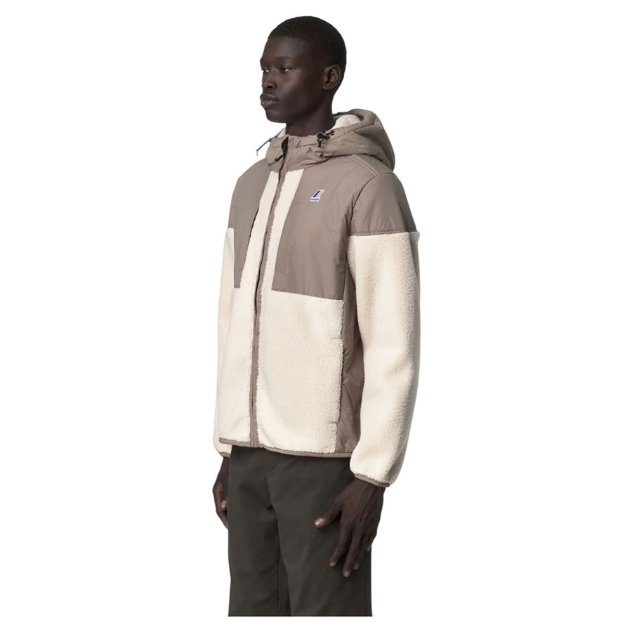 Samson 4.0 orsetto felpa con cappuccio in pile sherpa da uomo con isolamento Primaloft K-Way | K5122SWA02