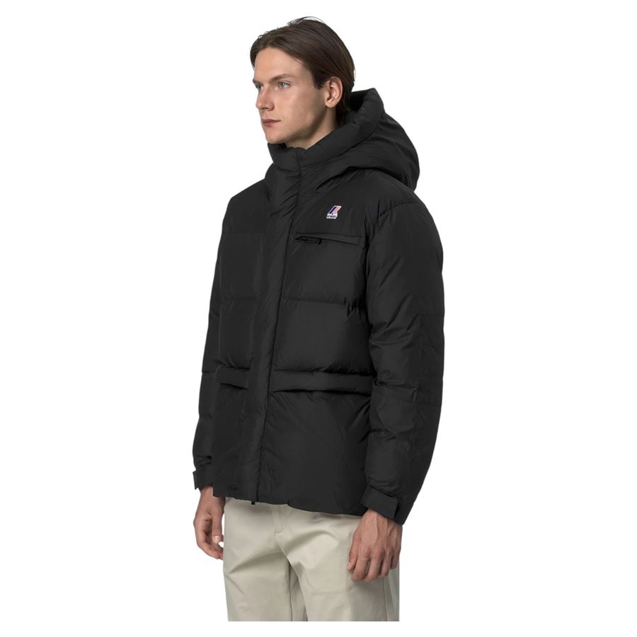 Le Vrai 4.0 Aurele Heavy Warm piumino da uomo con cappuccio K-Way | K5141QWUSY