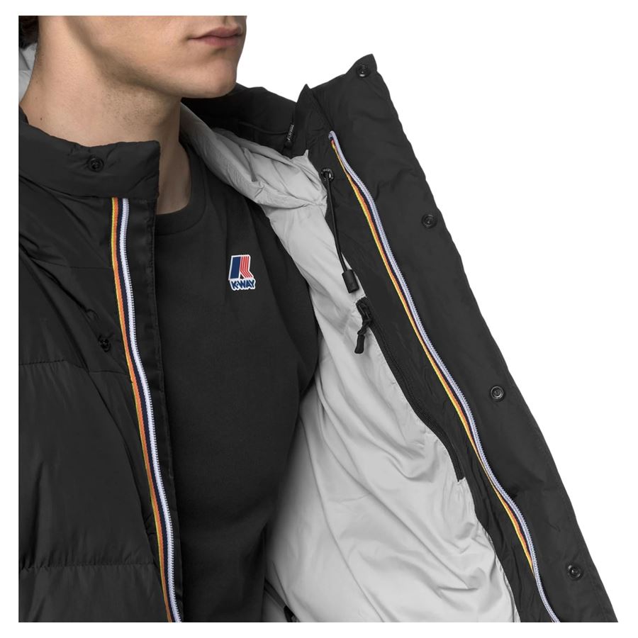 Le Vrai 4.0 Aurele Heavy Warm piumino da uomo con cappuccio K-Way | K5141QWUSY