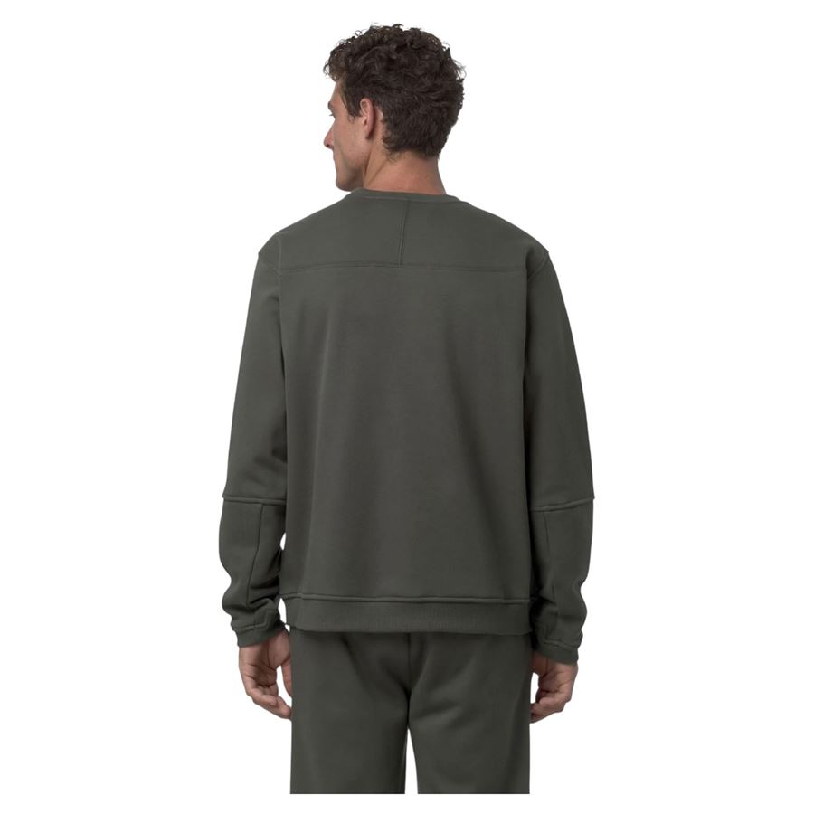 Nael Brushed Pc felpa da uomo in pile con finiture a coste K-Way | K6132MWWMR