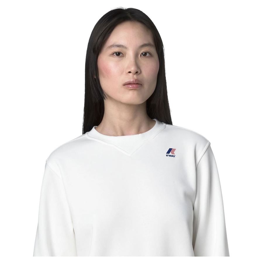 Nael Brushed Pc felpa da uomo in pile con finiture a coste K-Way | K6132MWX42