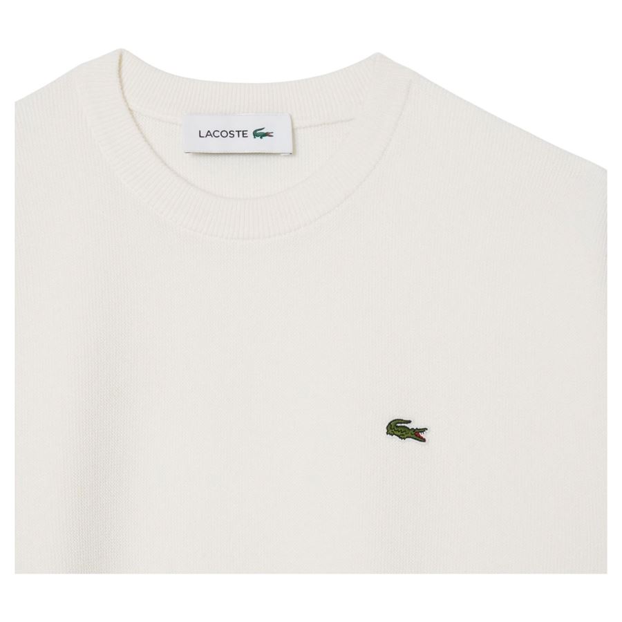 Maglione girocollo in cotone relaxed fit da donna Lacoste | AF415870V