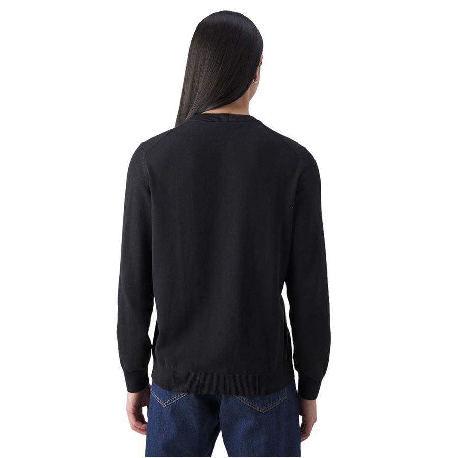 Pullover girocollo monocromatico in cotone da uomo Lacoste | AH0128031