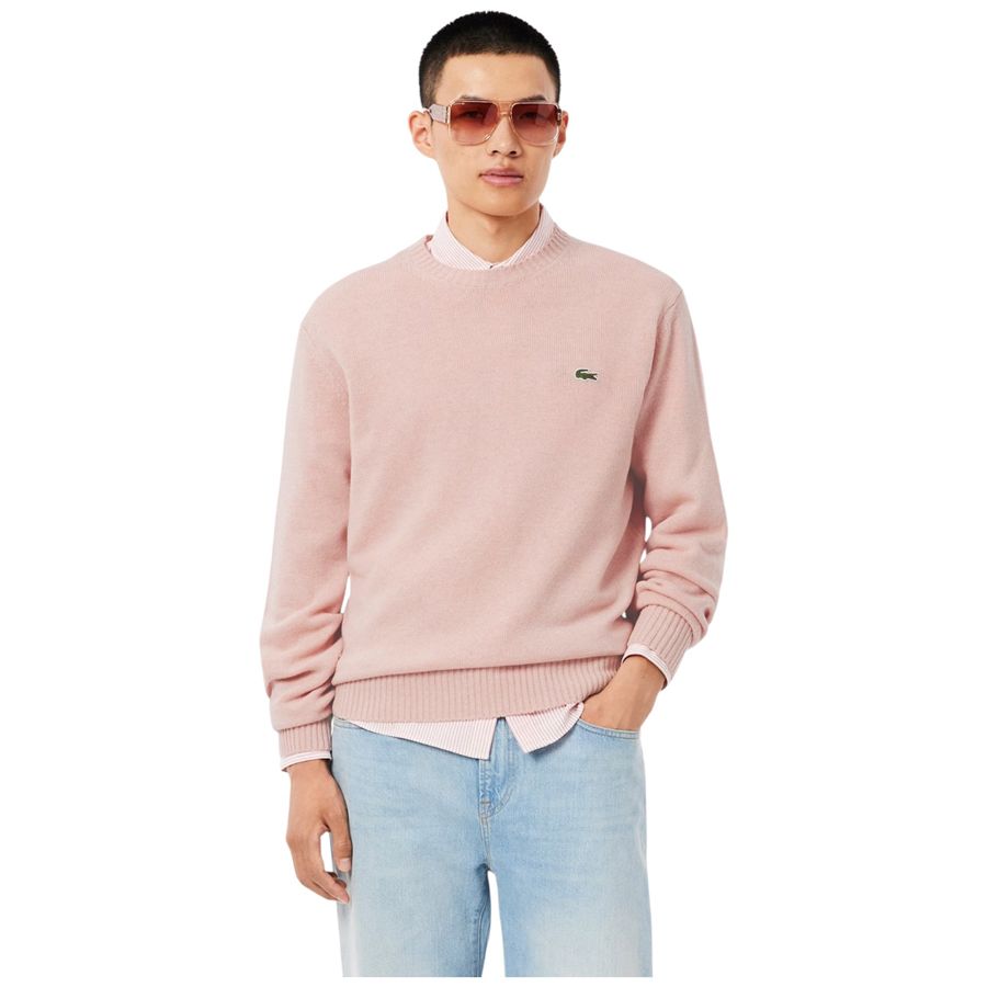 Maglione a girocollo in lana cardata da uomo Lacoste | AH29169IG