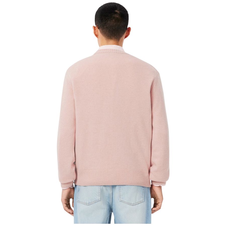 Maglione a girocollo in lana cardata da uomo Lacoste | AH29169IG