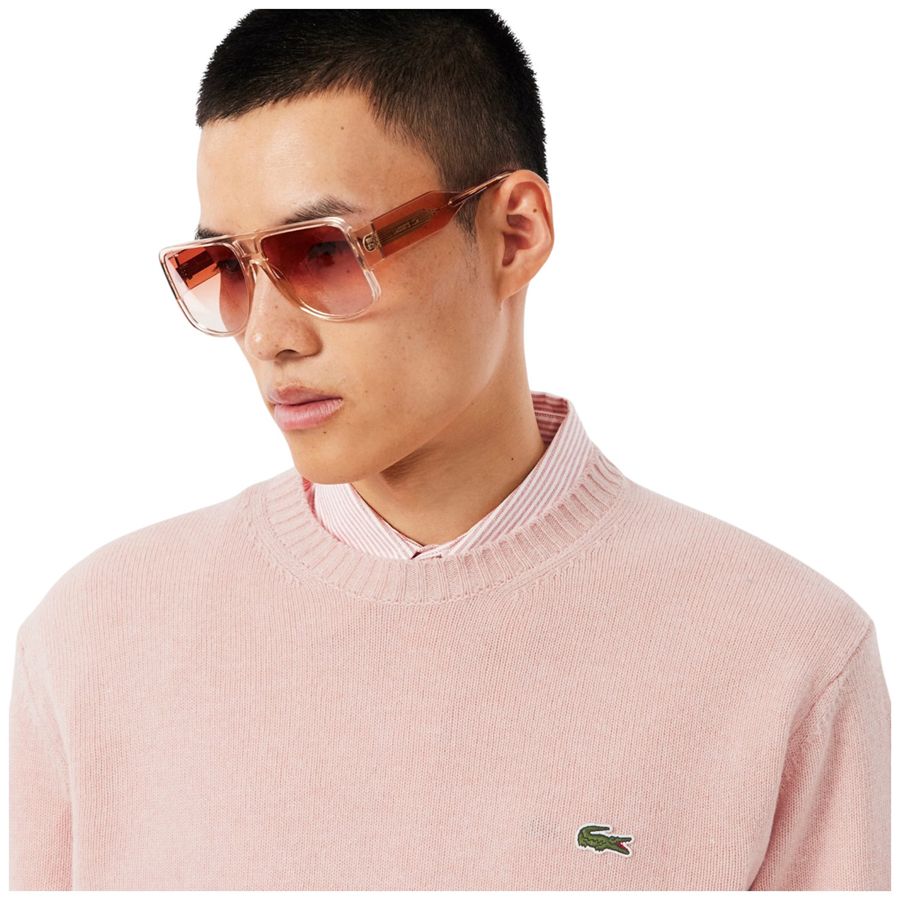 Maglione a girocollo in lana cardata da uomo Lacoste | AH29169IG