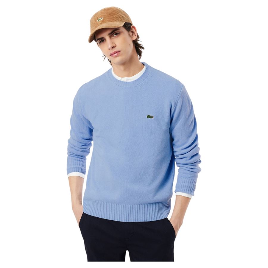 Maglione a girocollo in lana cardata da uomo Lacoste | AH2916HBP