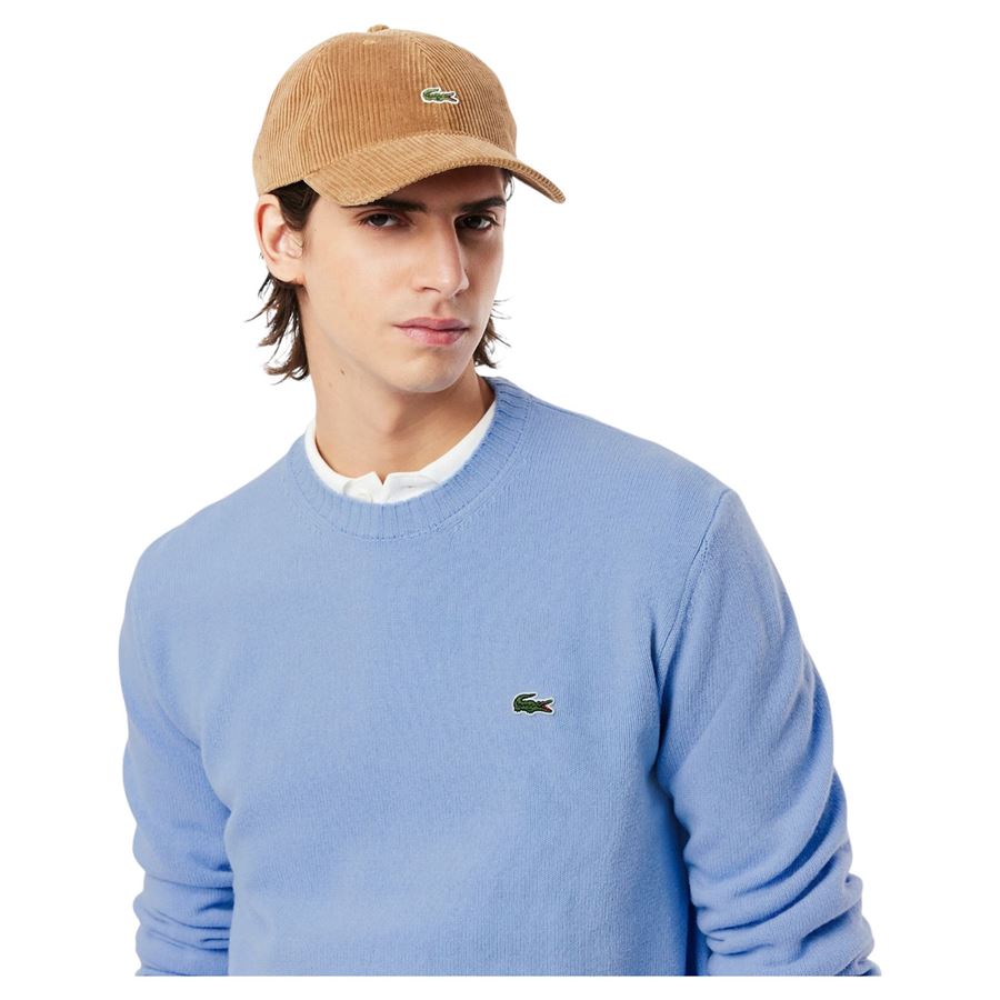 Maglione a girocollo in lana cardata da uomo Lacoste | AH2916HBP