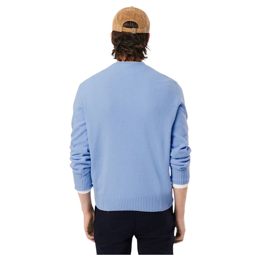 Maglione a girocollo in lana cardata da uomo Lacoste | AH2916HBP