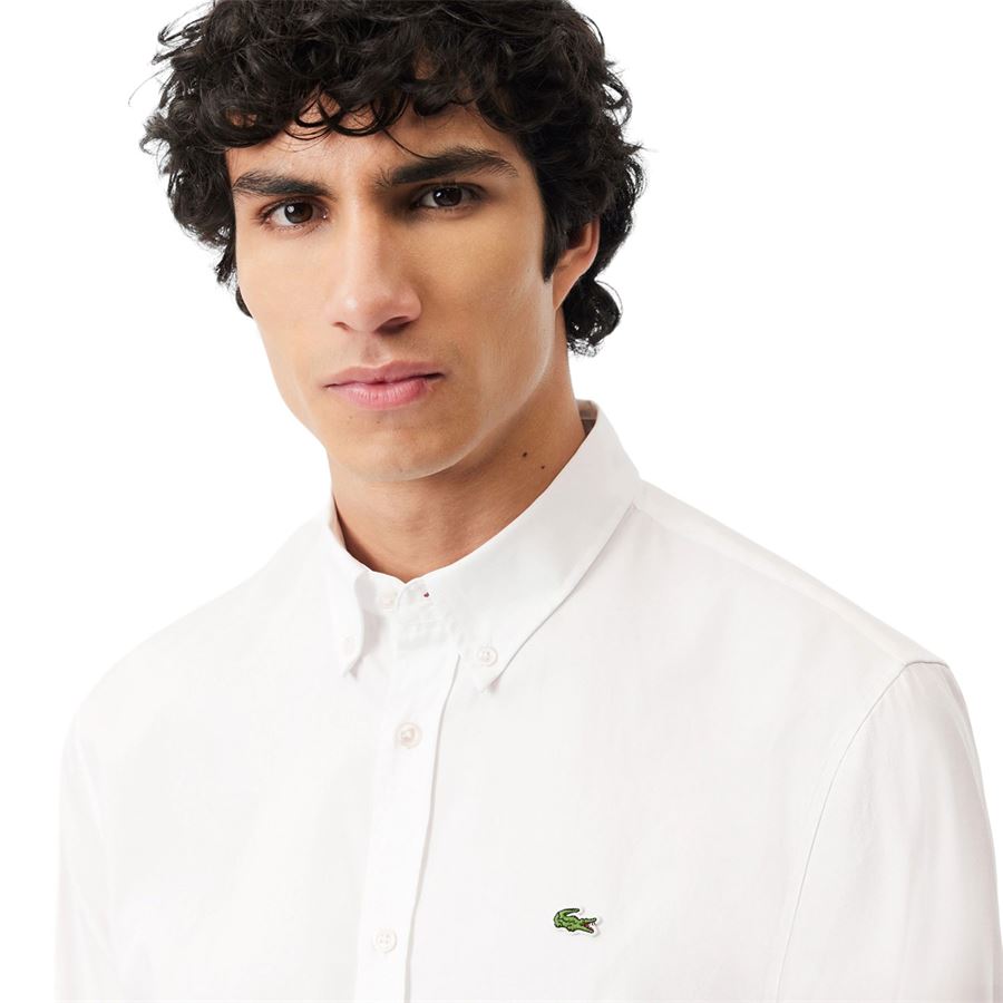 Camicia da uomo in cotone premium regular fit Lacoste | CH2933001