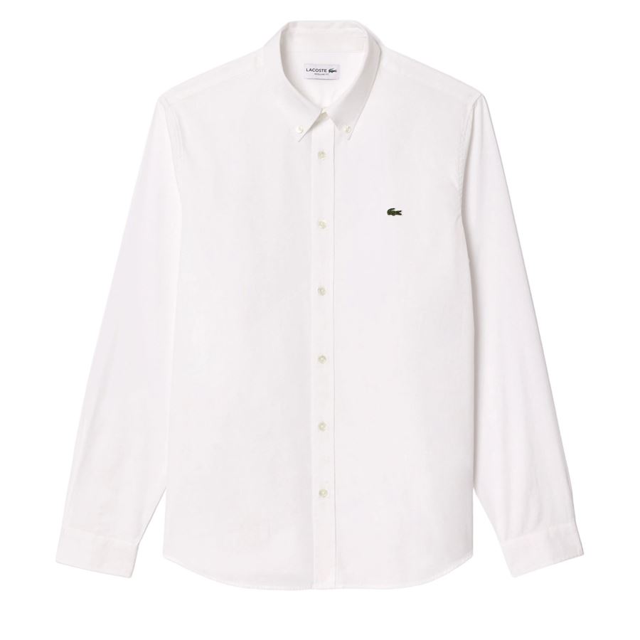 Camicia da uomo in cotone premium regular fit Lacoste | CH2933001