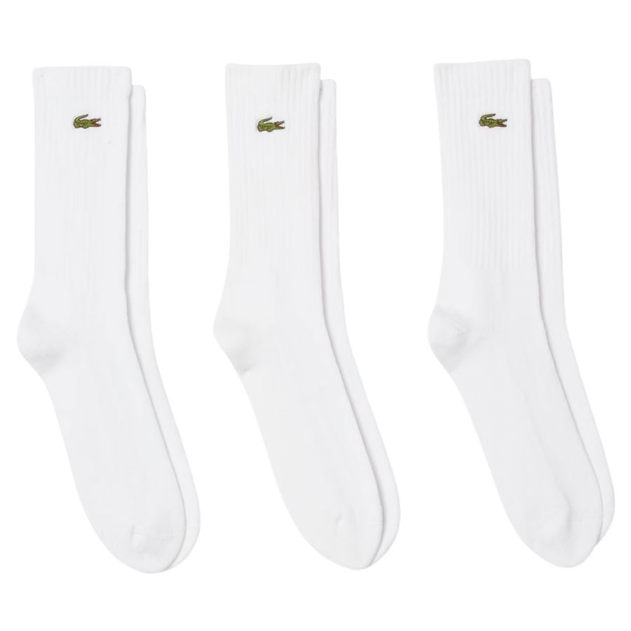 Confezione di 3 paia di calzini sportivi unisex uomo donna Lacoste | RA4182Z92