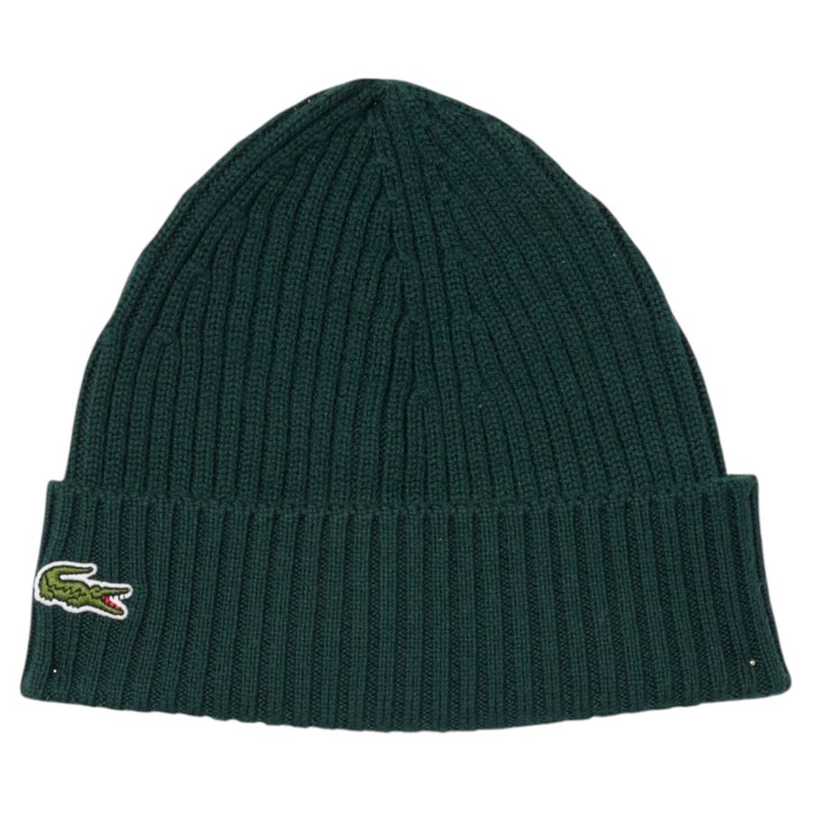 Berretto in lana spazzolata a costine unisex uomo donna Lacoste | RB0001YZP