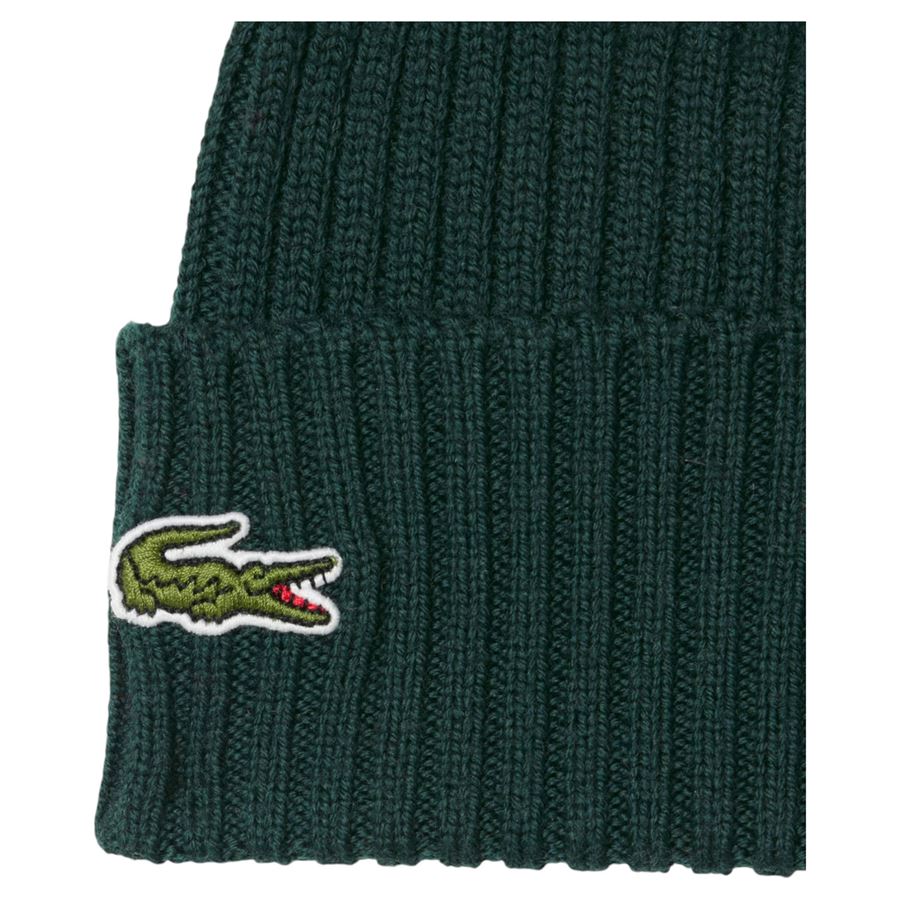 Berretto in lana spazzolata a costine unisex uomo donna Lacoste | RB0001YZP