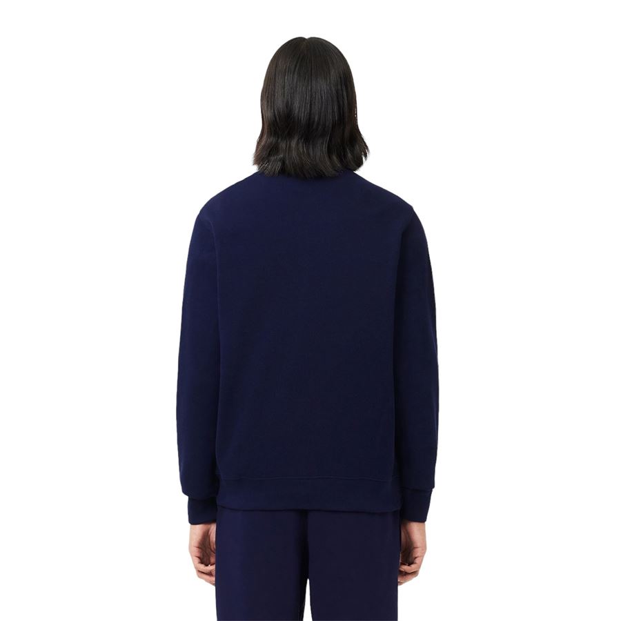 Felpa da uomo interlock con collo alto e zip Lacoste | SH1927166