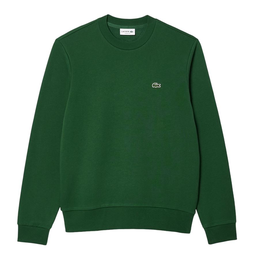 Felpa girocollo da uomo in cotone spazzolato Lacoste | SH9608132