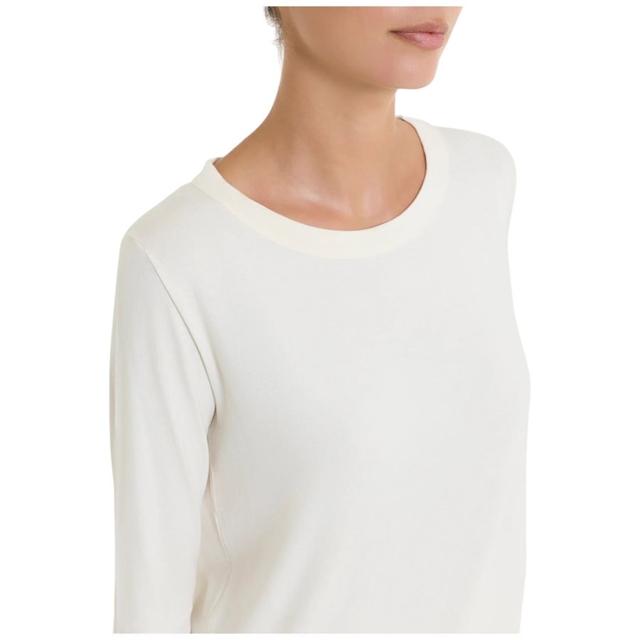 Maglietta girocollo con manica lunga in Eco Viscosa da donna Ragno | 70121R004
