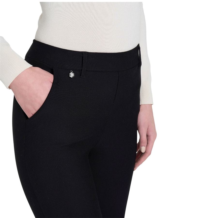 Pantalone dritto con tasche in Compact da donna Ragno | DB24PP020