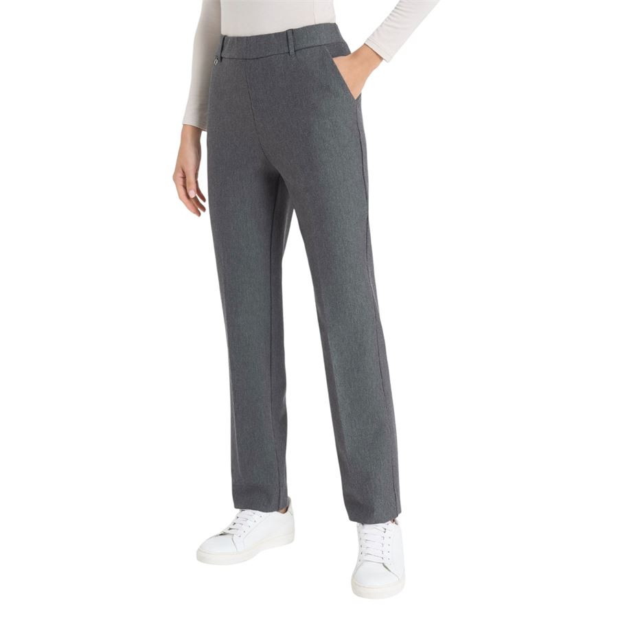 Pantalone dritto con tasche in Compact da donna Ragno | DB24PP202M