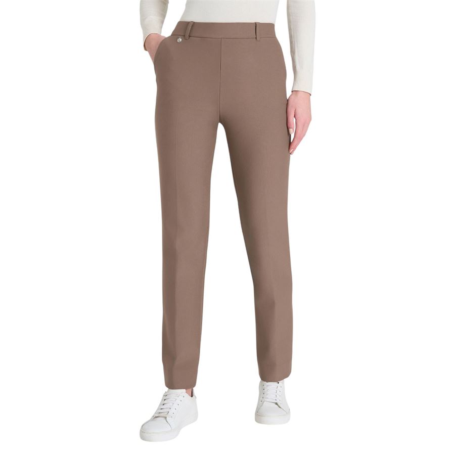 Pantalone dritto con tasche in Compact da donna Ragno | DB24PP950