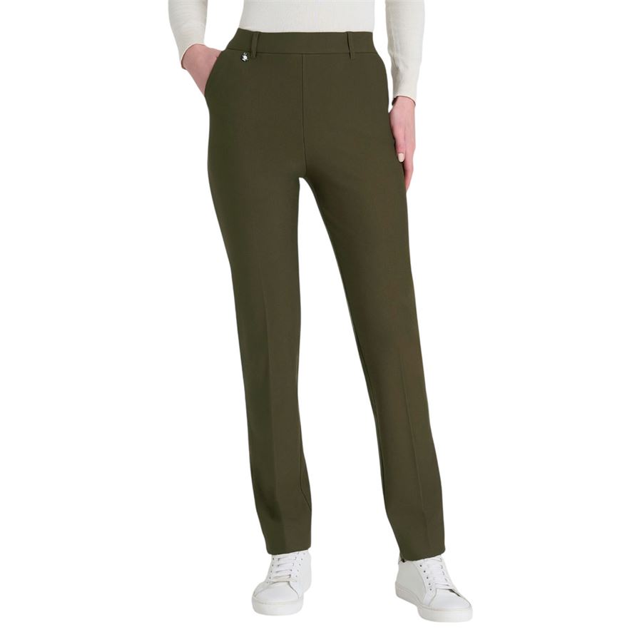 Pantalone dritto con tasche in Compact da donna Ragno | DB24PPB09