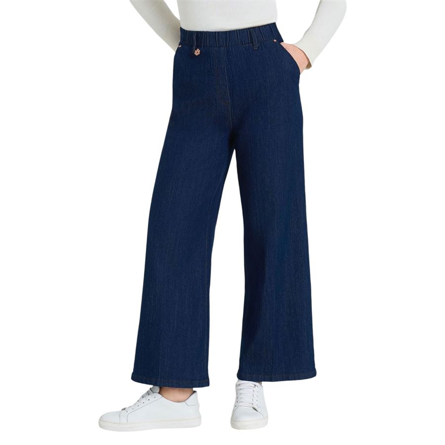 Jeans ampio alla caviglia in 4 Seasons Denim da donna Ragno | DM48P4057