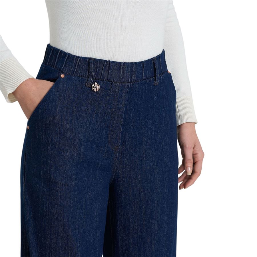 Jeans ampio alla caviglia in 4 Seasons Denim da donna Ragno | DM48P4057