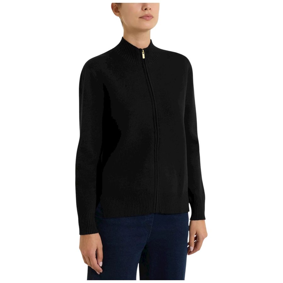 Cardigan con zip asimmetrico in Super soft da donna Ragno | DN53MJ020