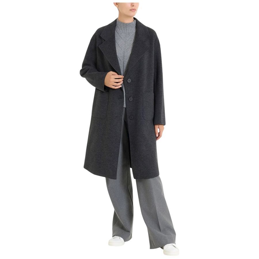Cappotto da donna con bottoni in Vegan Wool Ragno | DQ61KW489M