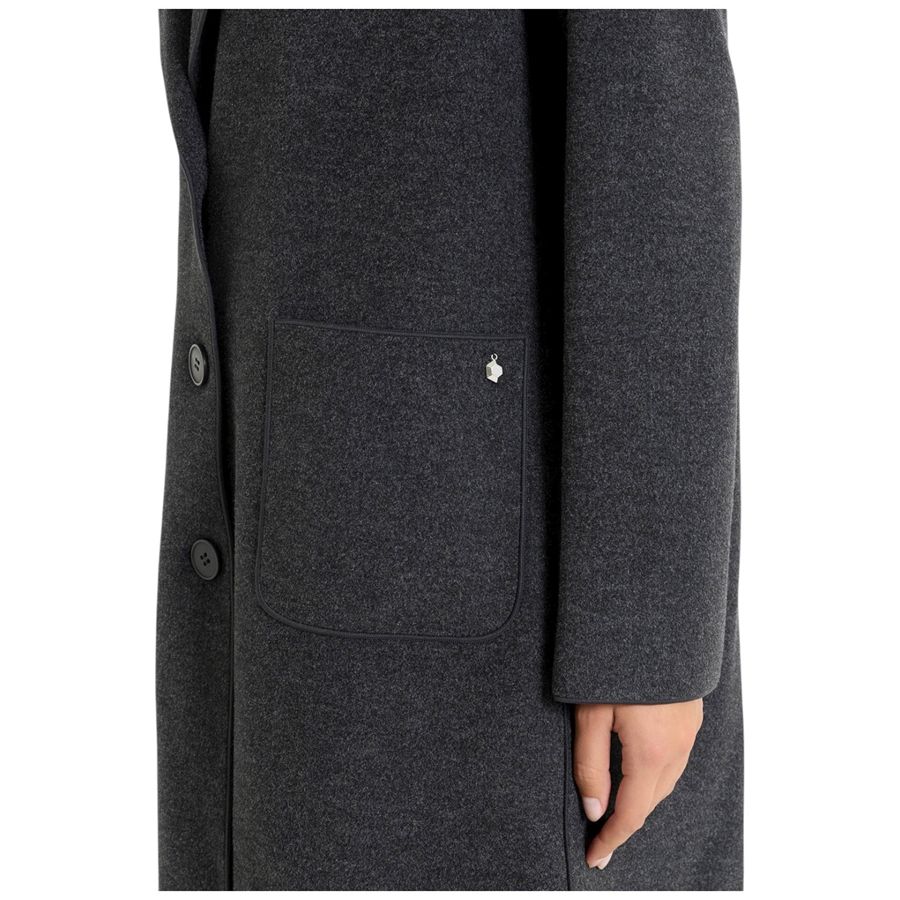 Cappotto da donna con bottoni in Vegan Wool Ragno | DQ61KW489M