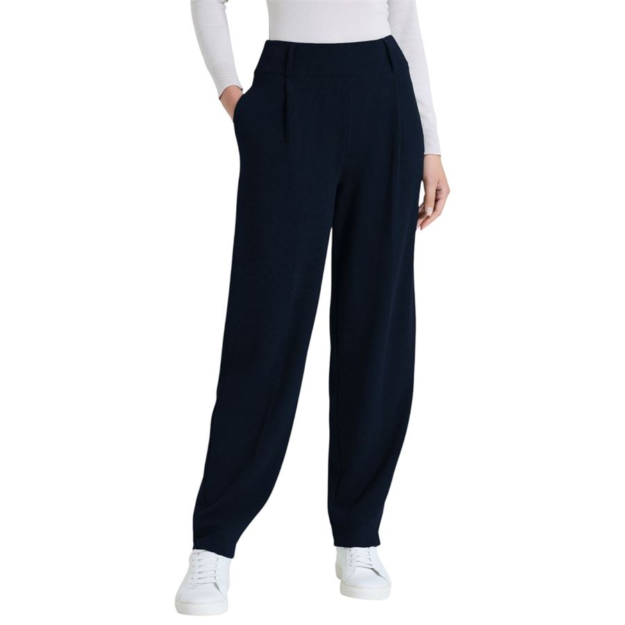 Pantalone a carota con tasche e pinces in Velvet da donna Ragno | DR23PF078