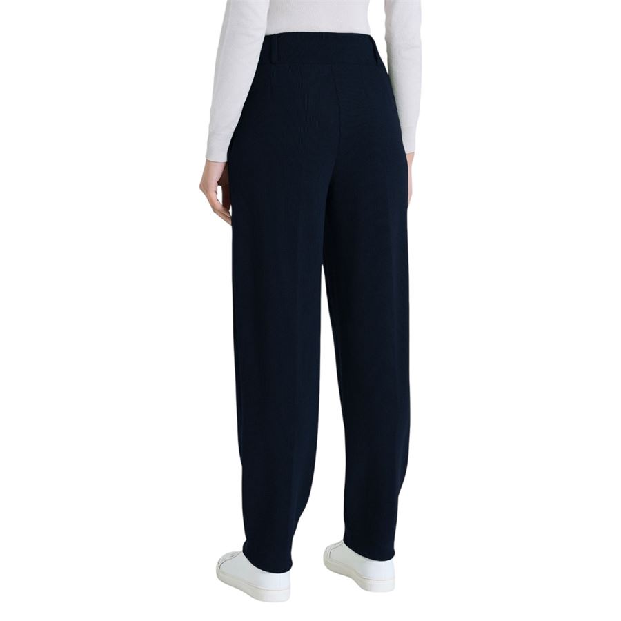 Pantalone a carota con tasche e pinces in Velvet da donna Ragno | DR23PF078