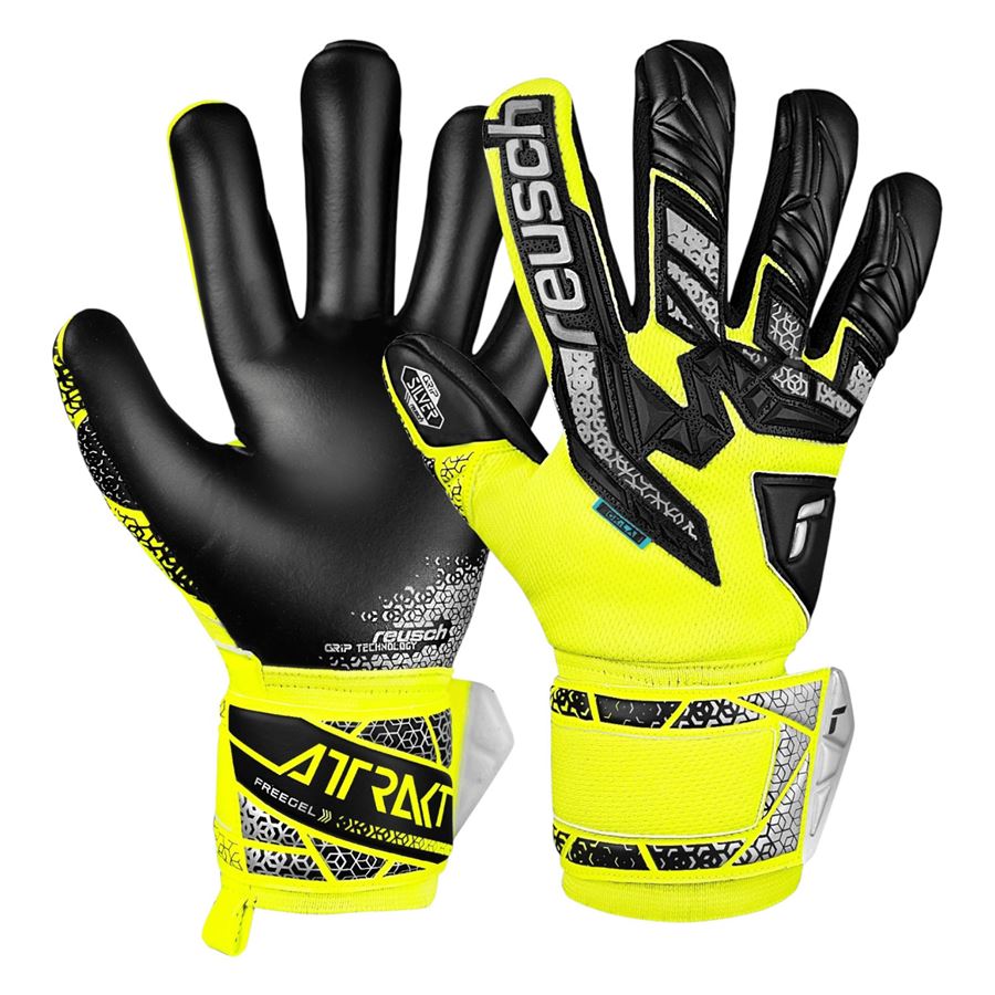 Attrakt Freegel Silver guanti da portiere uomo Reusch | 55702352025