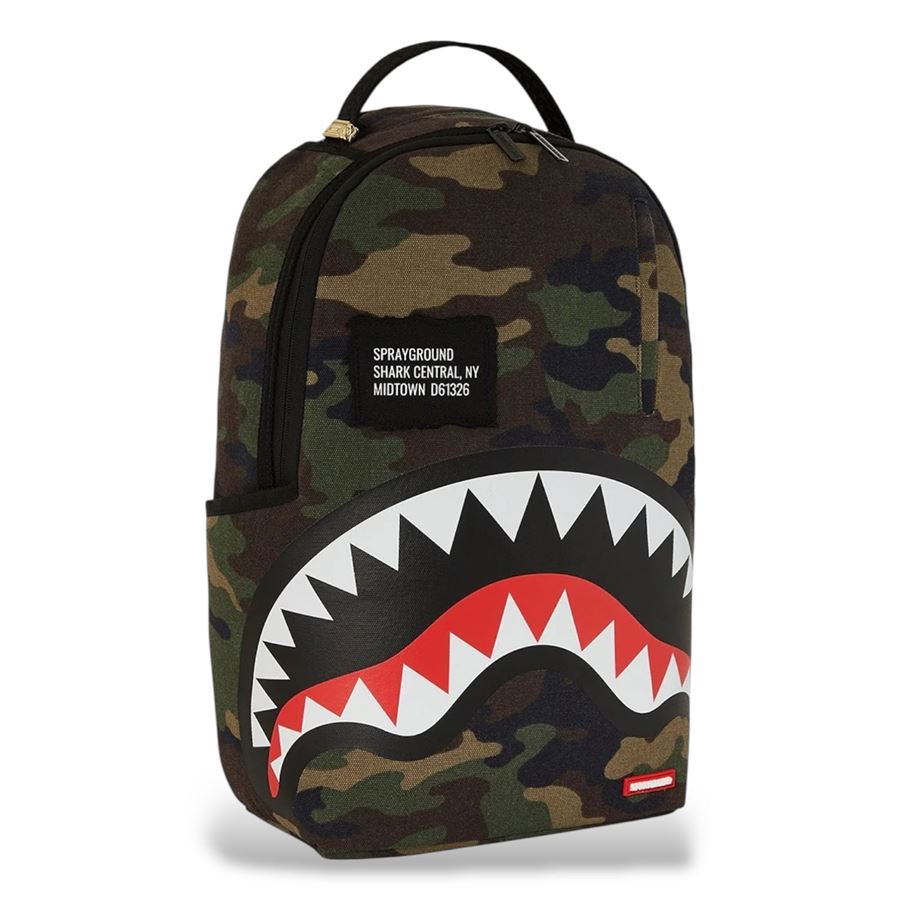 Shark Central Camo Dlxs Backpack zaino Sprayground | 910B7163NSZ