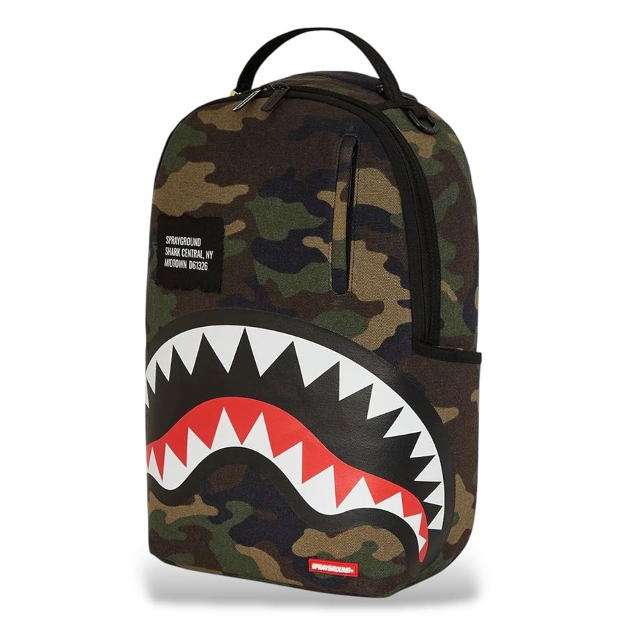 Shark Central Camo Dlxs Backpack zaino Sprayground | 910B7163NSZ