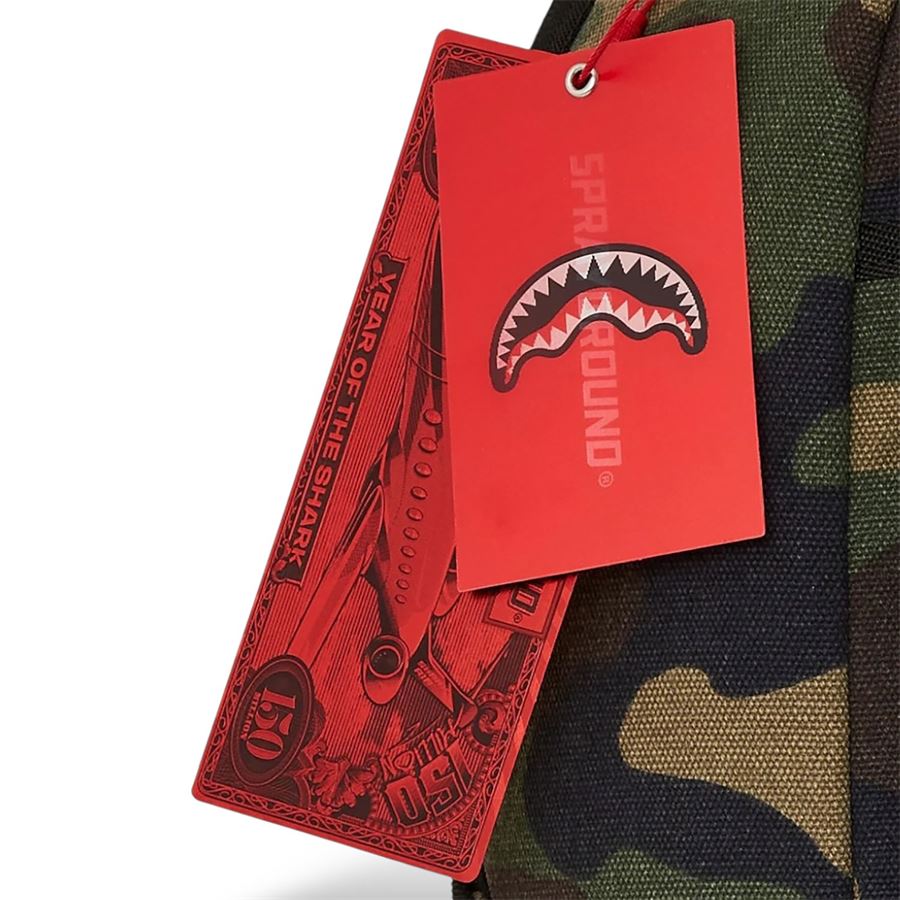Shark Central Camo Dlxs Backpack zaino Sprayground | 910B7163NSZ