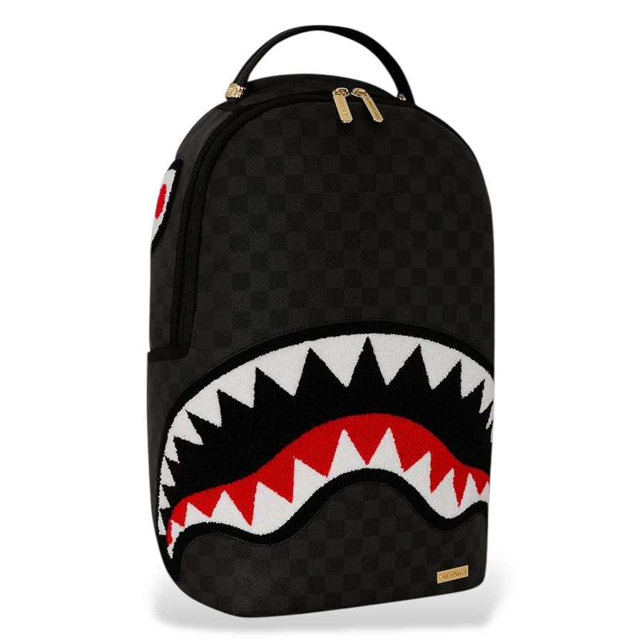 Black Chenille Sip Dlxsv Backpack zaino Sprayground | 910B7602NSZ