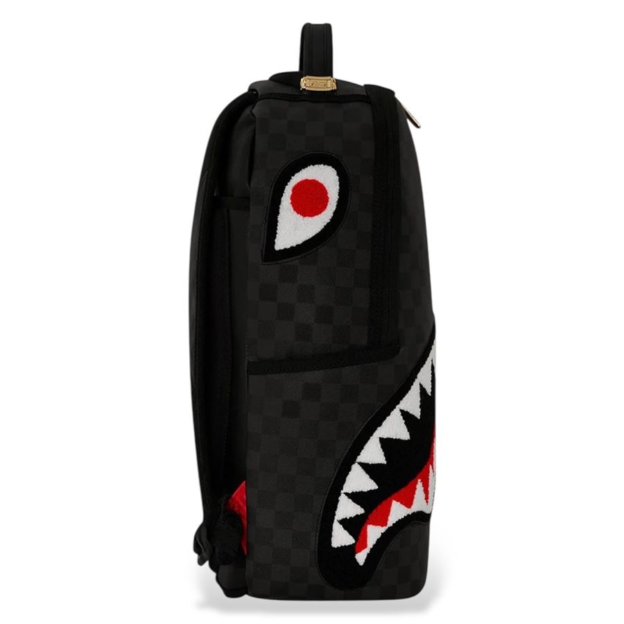 Black Chenille Sip Dlxsv Backpack zaino Sprayground | 910B7602NSZ