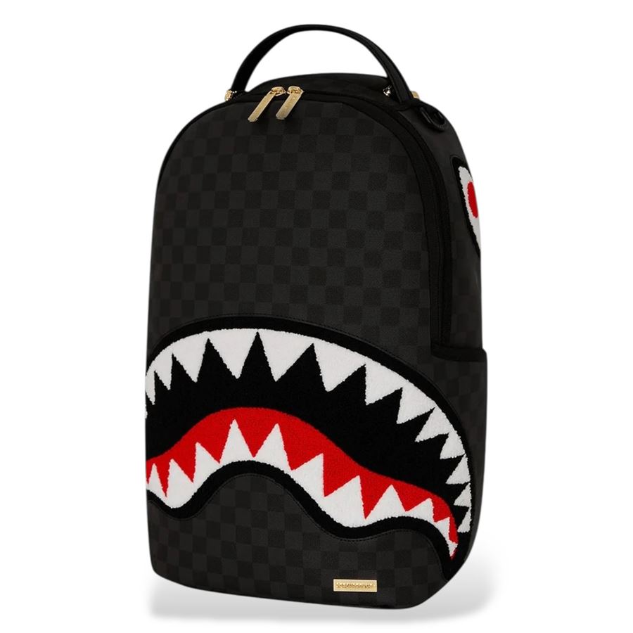 Black Chenille Sip Dlxsv Backpack zaino Sprayground | 910B7602NSZ