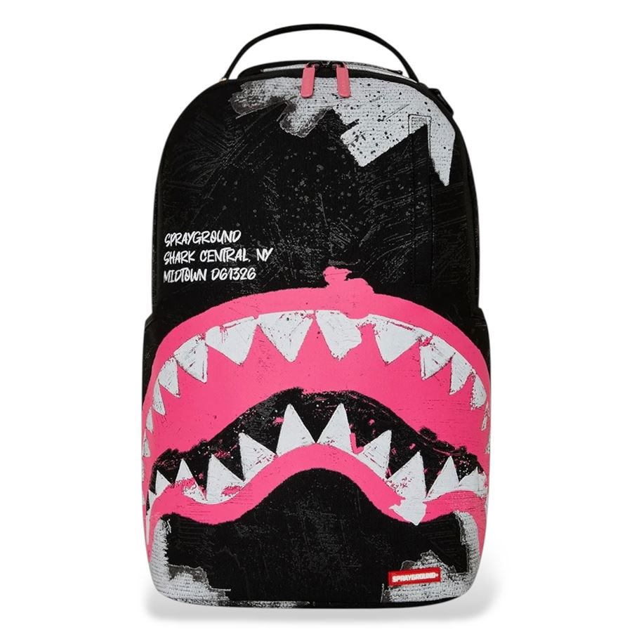 Shark Central Sorbet Hand Painted Dlx-cotton Backpack zaino Sprayground | 910B7631NSZ