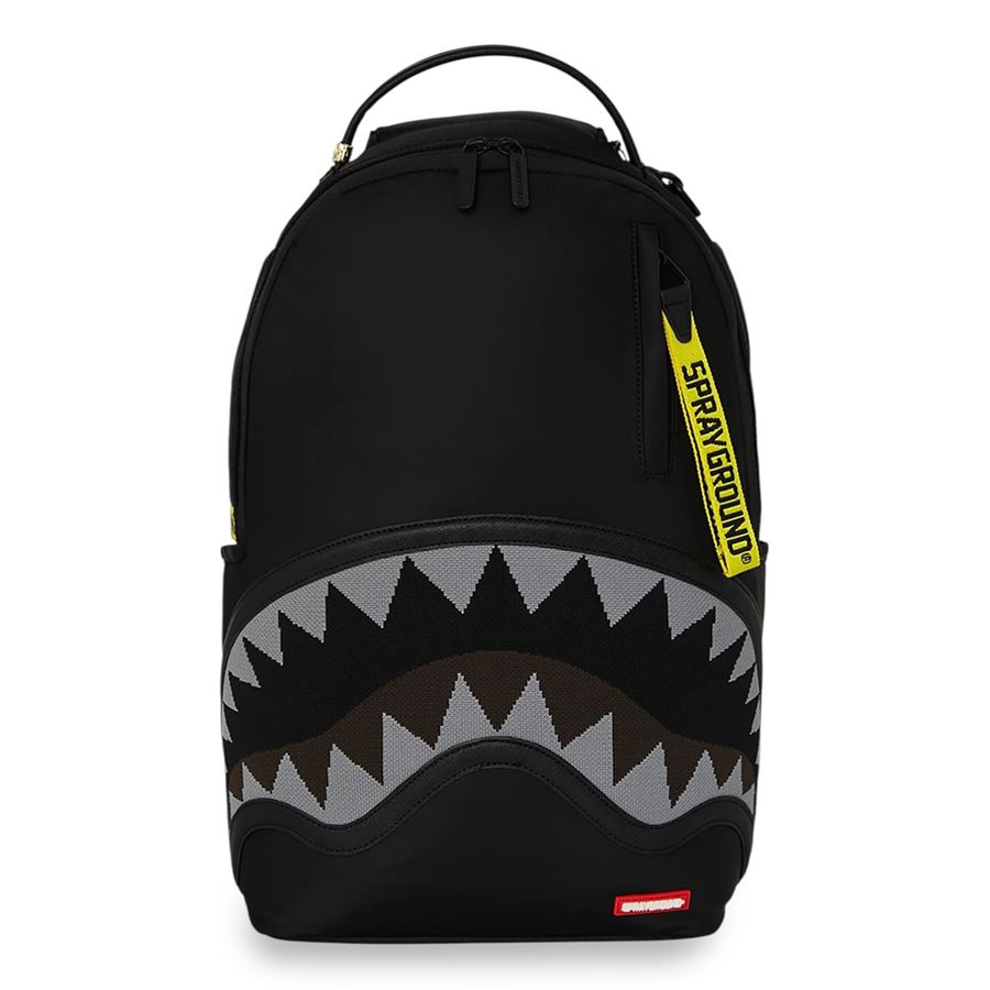 Shark Central Yellow Tape Dlx Satin Backpack zaino Sprayground | 910B7736NSZ