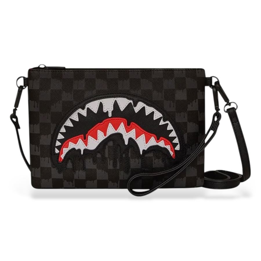 Dripping Sharks In Paris Crossover Clutch pochette Sprayground | 910B7969NSZ
