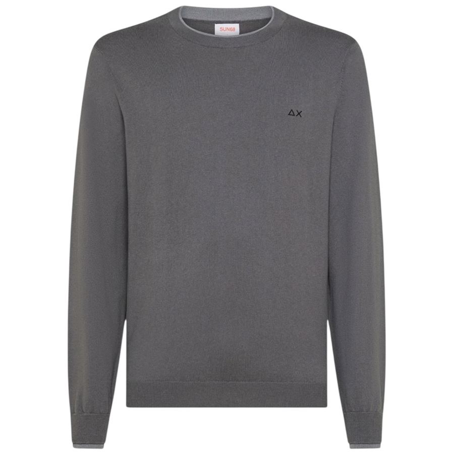 Round sweater double rib maglia a maniche lunghe da uomo Sun68 | K4514147