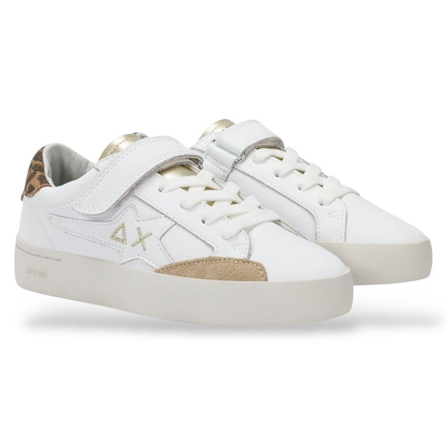 Girl's Katy Leather Anim (Kid) sneakers da bambina Sun68 | Z45435K0143