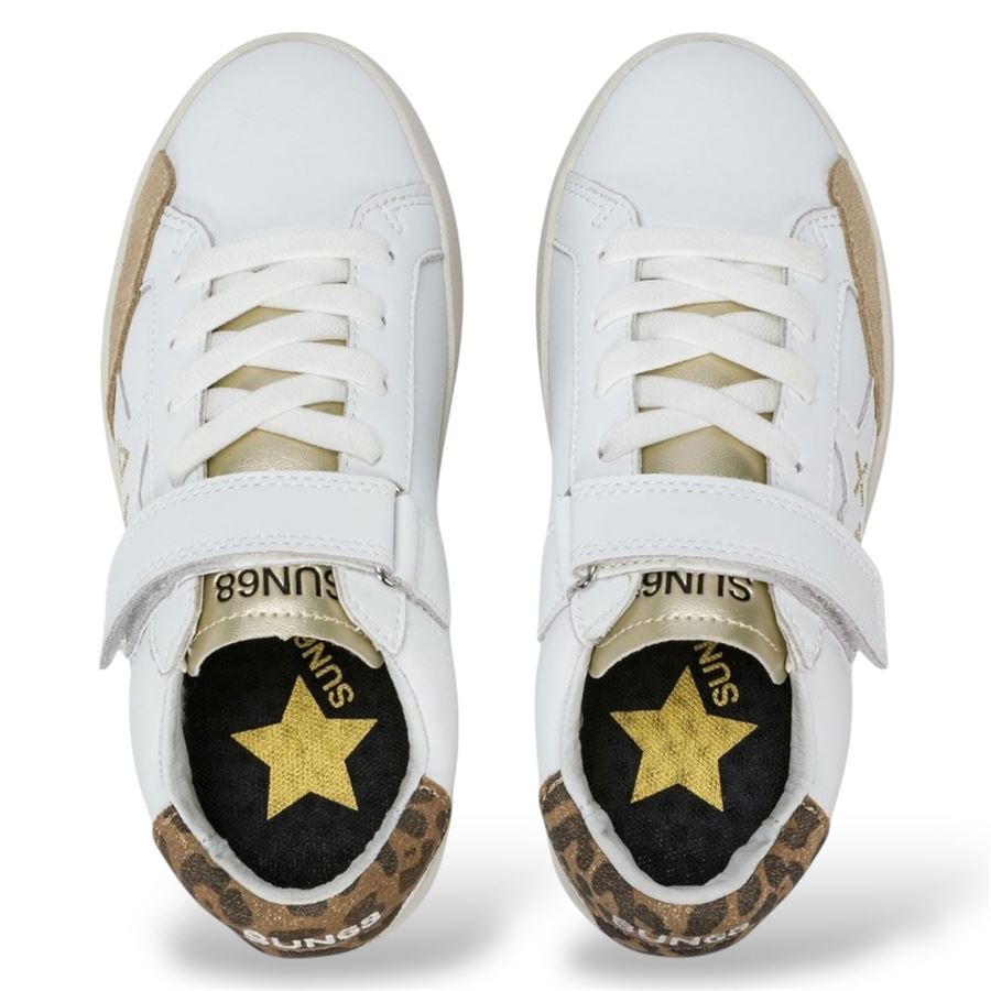 Girl's Katy Leather Anim (Kid) sneakers da bambina Sun68 | Z45435K0143