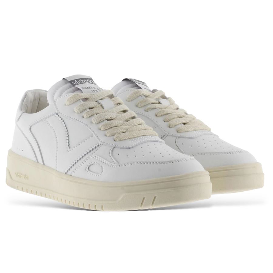 Seul Effetto Pelle sneakers unisex uomo donna Victoria | 1257100BLANCO